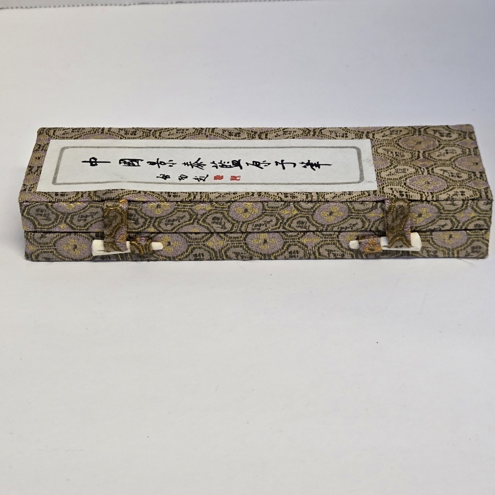 Vintage Cloisonné Gold Floral Design Pen 5 3/8" - Picture 12 of 13